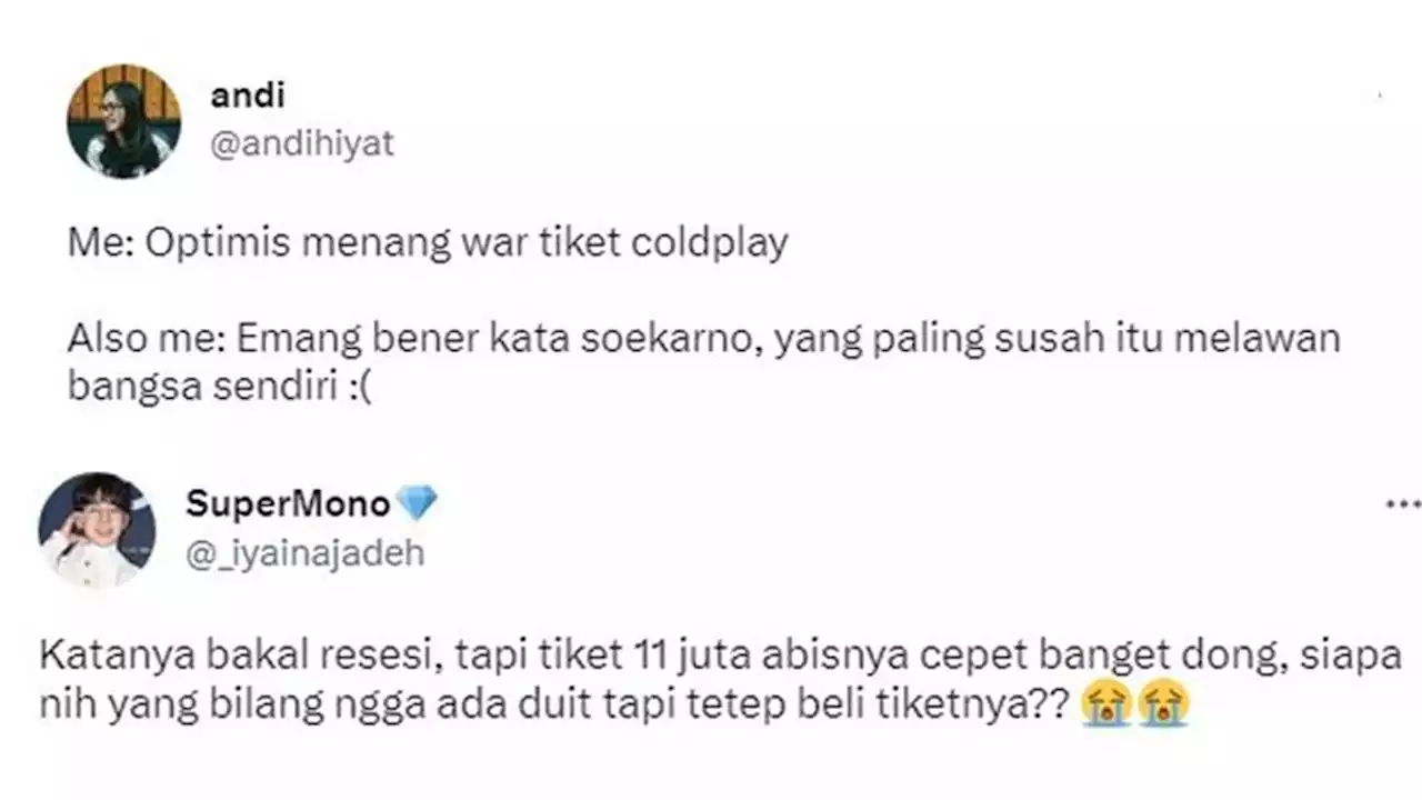 8 Cuitan Netizen Usai Tiket Coldplay Rp 11 Juta Sold Out, Bikin Melongo