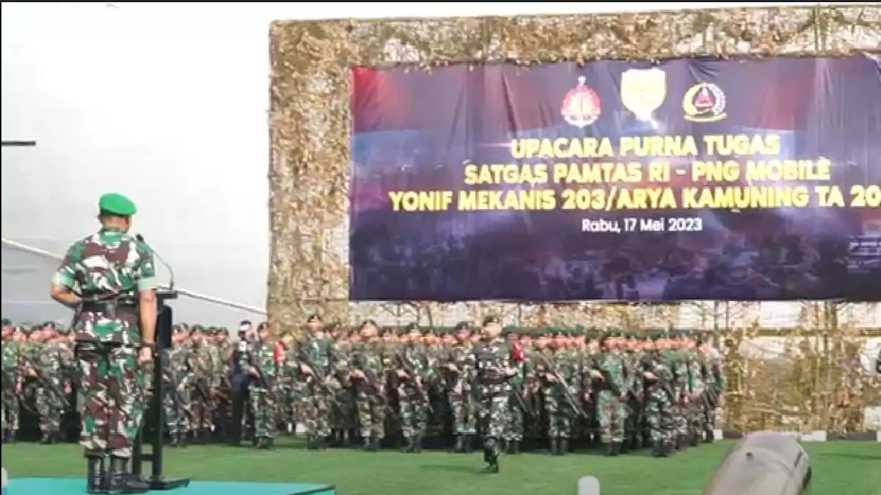 Purna Tugas Operasi Papua, Pangdam Jaya Beri Apresiasi Satgas Yonmek 203/AK