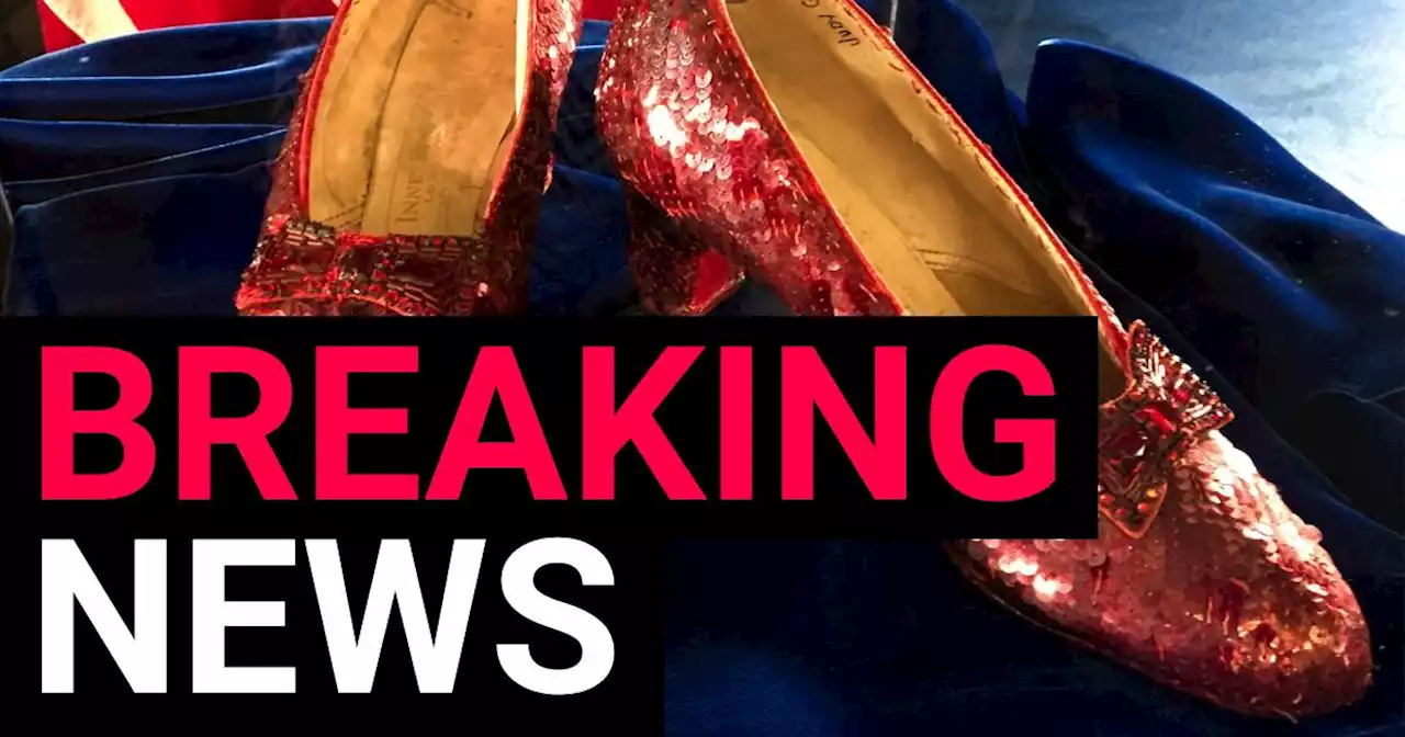 Man indicted for stealing Wizard of Oz ruby slippers that Judy Garland wore