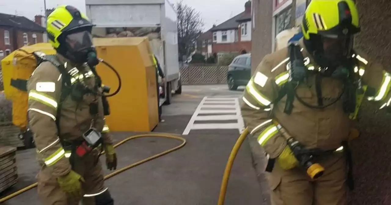 Nottinghamshire fire crews called to blaze in block of flats