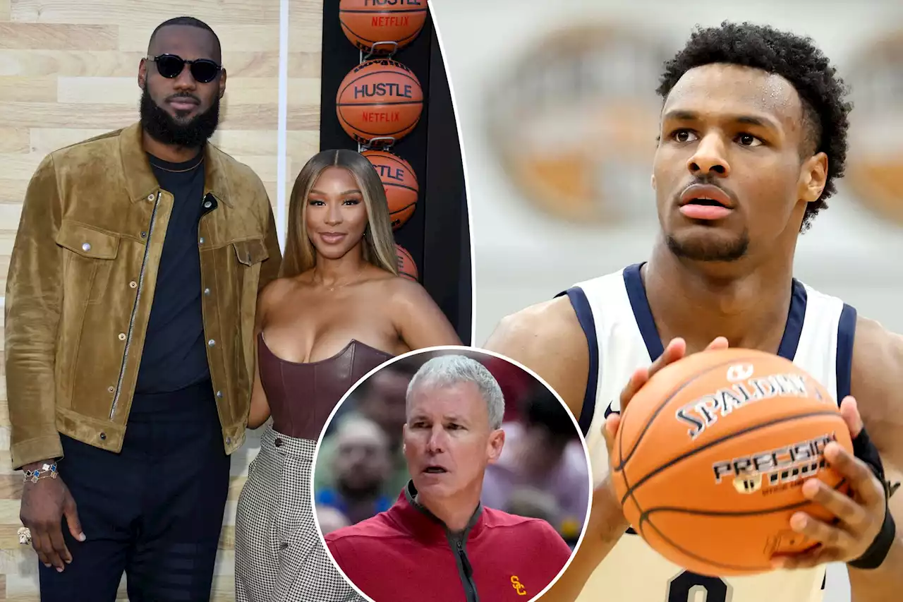 Bronny James’ USC coach opens up about experience with LeBron James, wife Savannah