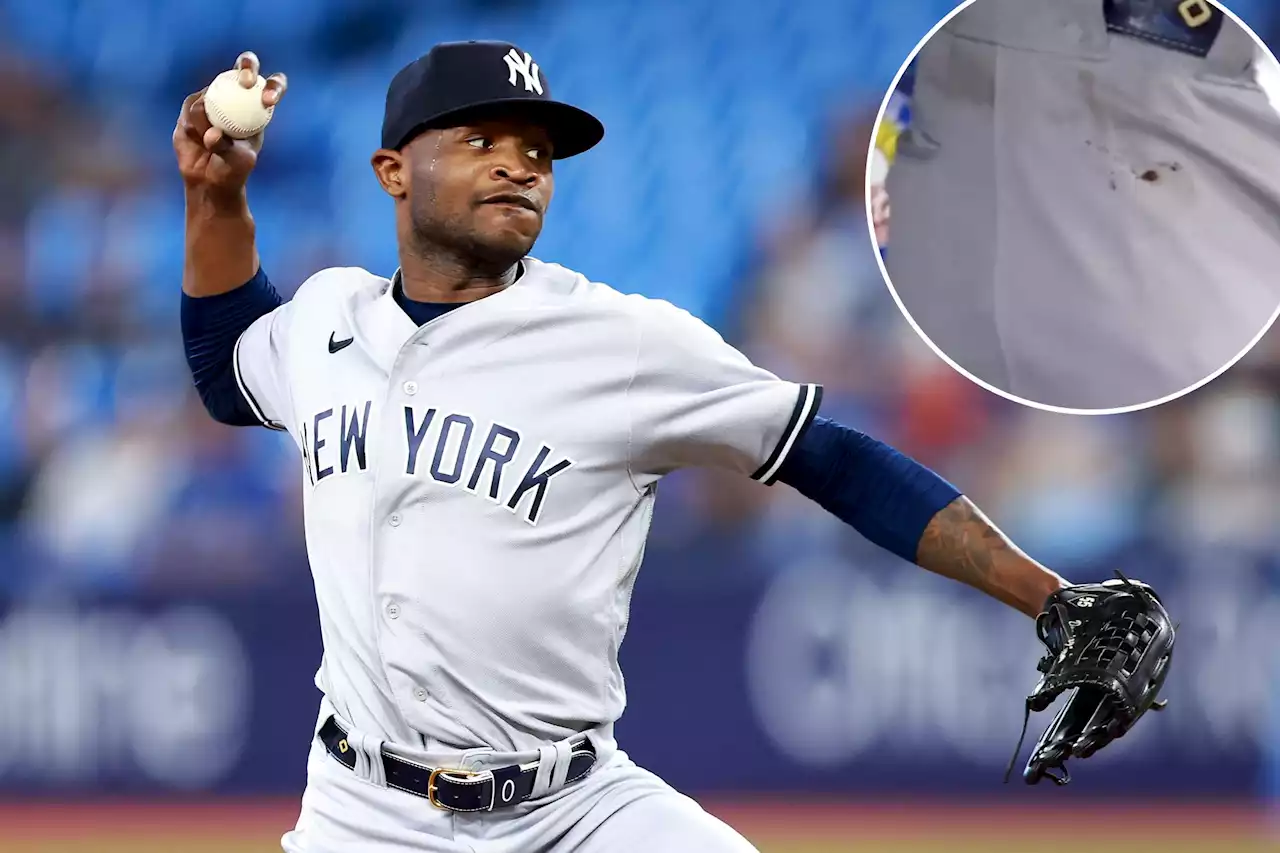 Domingo German has sticky-substance dilemma even as pants mystery solved