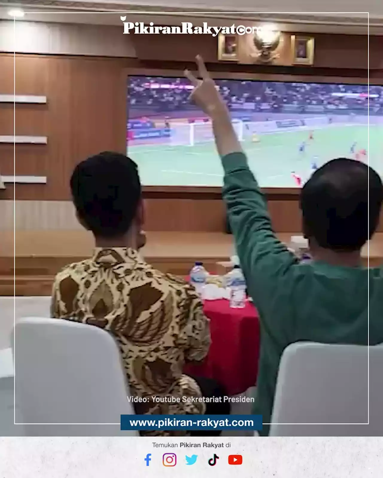 Momen Jokowi Rayakan Kemenangan Timnas Indonesia, Langsung Pesta Durian