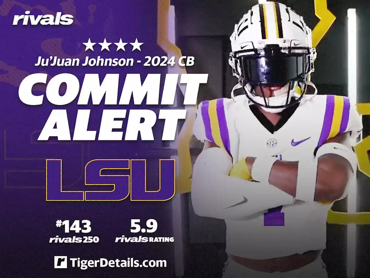 LSU adds versatile four-star playmaker Ju'Juan Johnson to 2024 class - Rivals.com