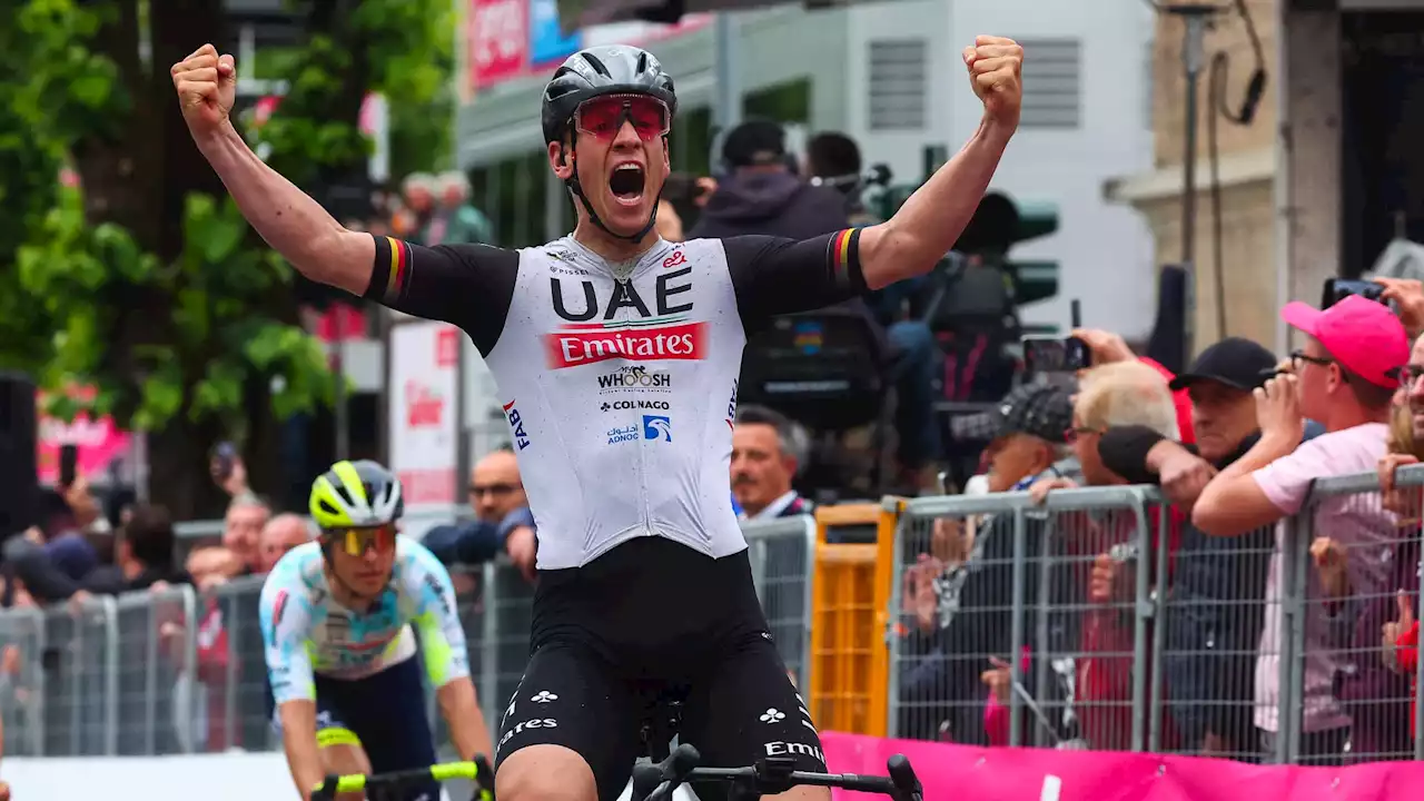 Giro (11e étape): Ackermann s'impose d'un cheveu au sprint, Thomas reste leader