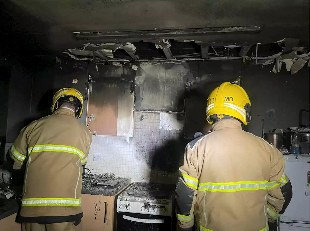 Smoke alarm saves property owner's life after major flat fire in Market Drayton