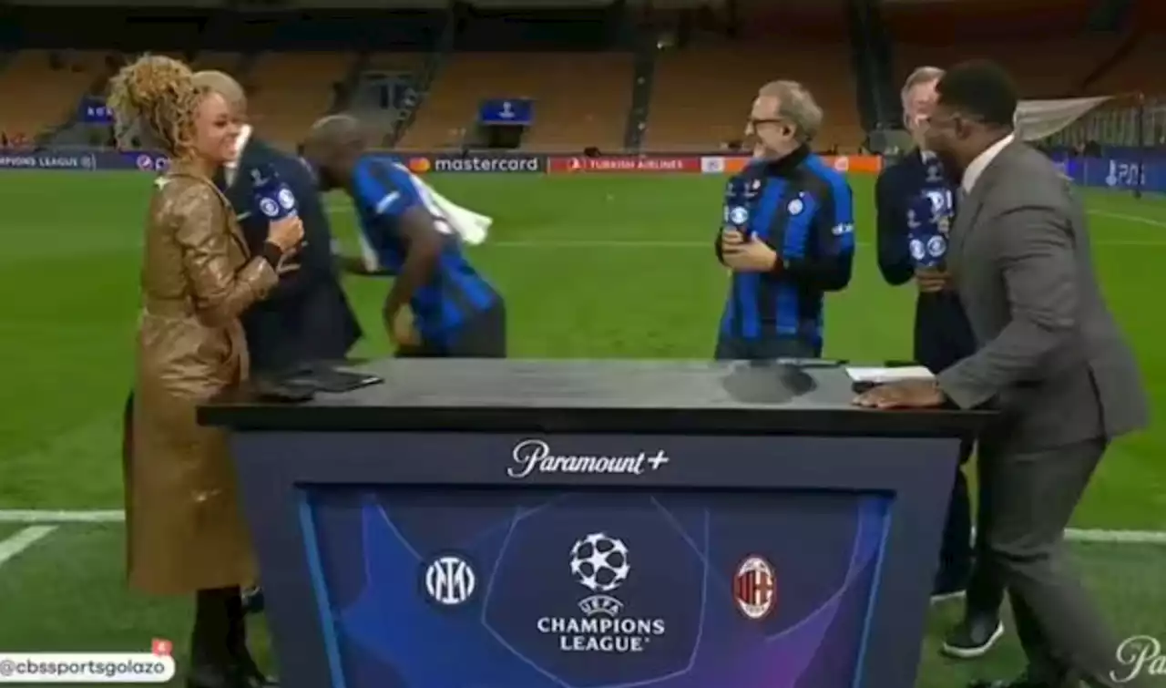 Lukaku walks off CBS Sports set after Richards tries to speak Italian to him