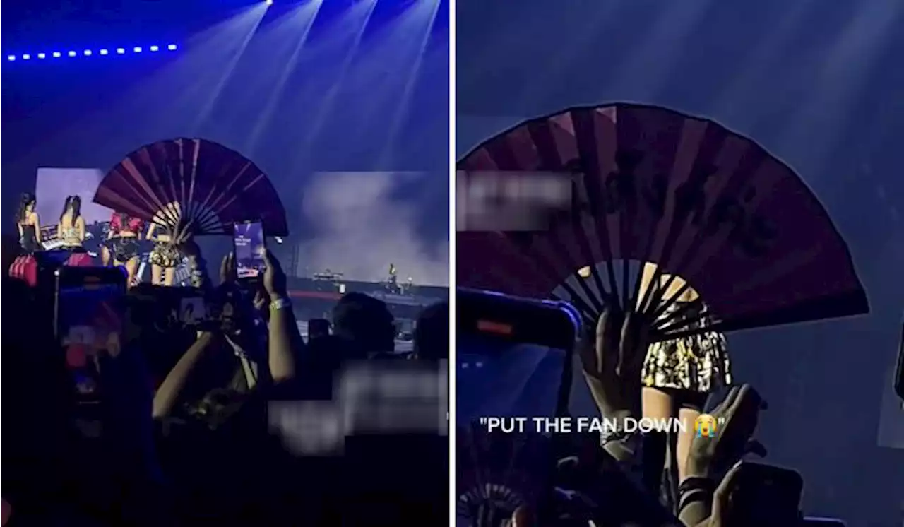 “I Speak 3 Languages Already!” Blackpink Fan Hilariously Tells Another Fan To Put Down Gigantic Fan | TRP