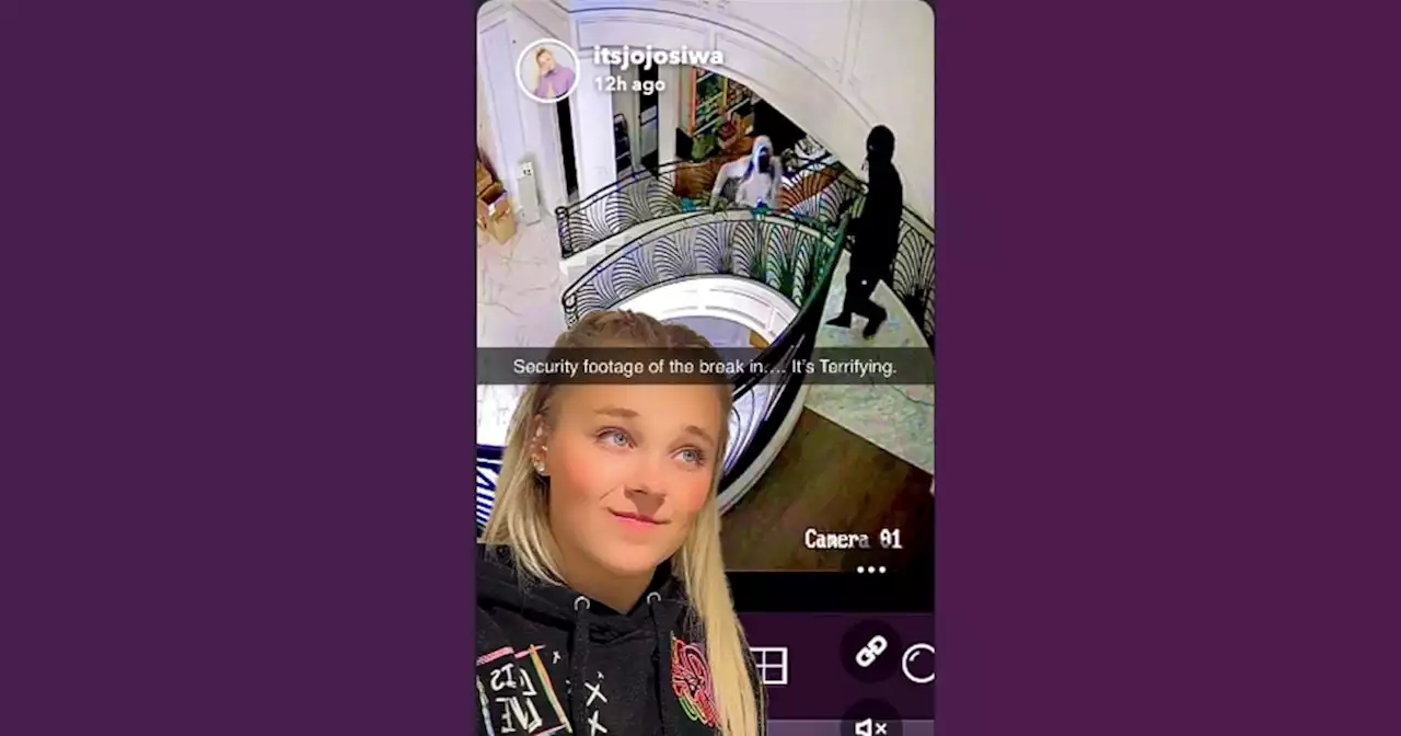 JoJo Siwa shares video and photos after her home is burglarized