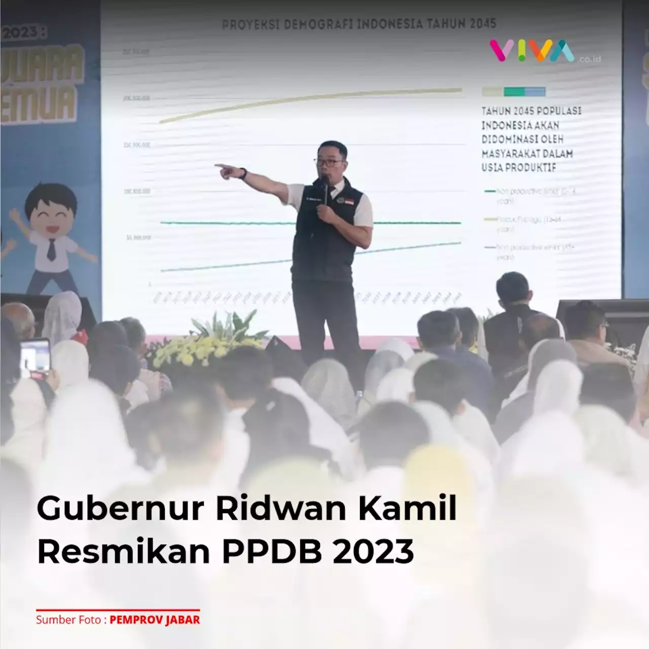 Gubernur Ridwan Kamil Resmikan PPDB 2023