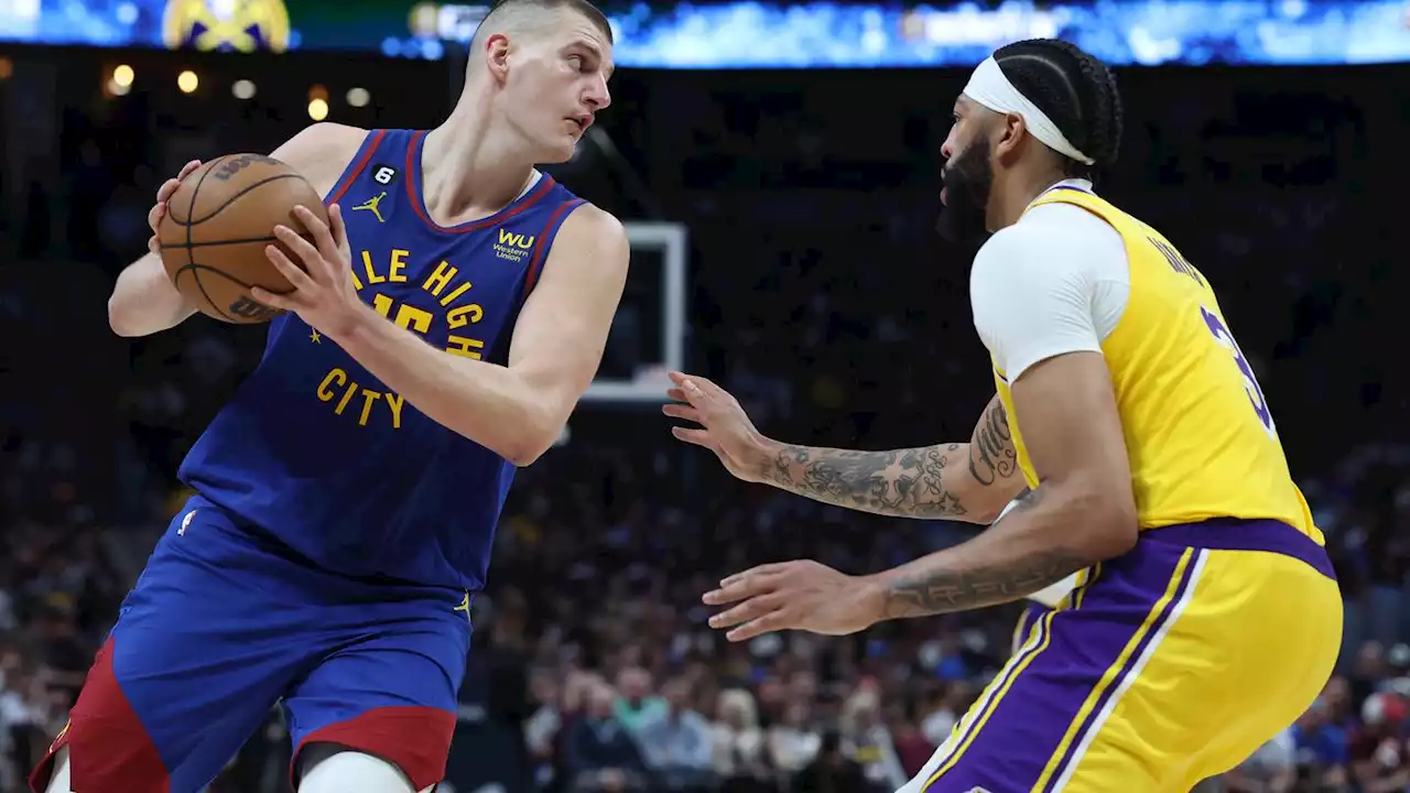 NBA Playoffs: Nikola Jokic outduels Anthony Davis as Nuggets escape Lakers rally for Game 1 WCF win