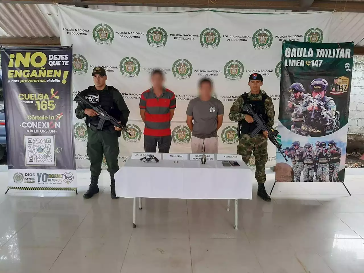 Capturan a dos presuntos integrantes de subestructura del Clan del Golfo