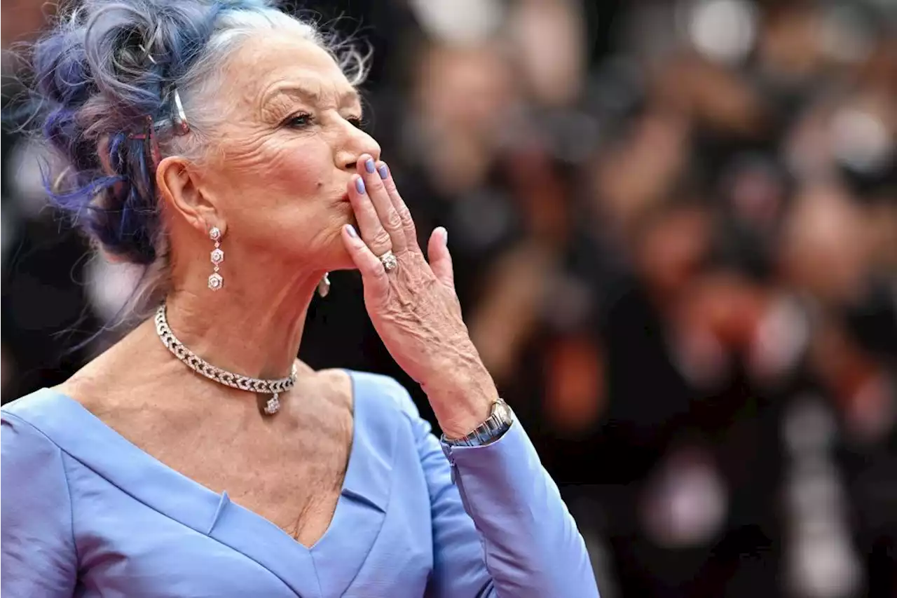 Helen Mirren Channels Rococo Glamour at Cannes Film Festival in Blue Del Core Dress With Matching Hair for ‘Jeanne du Barry’ Premiere