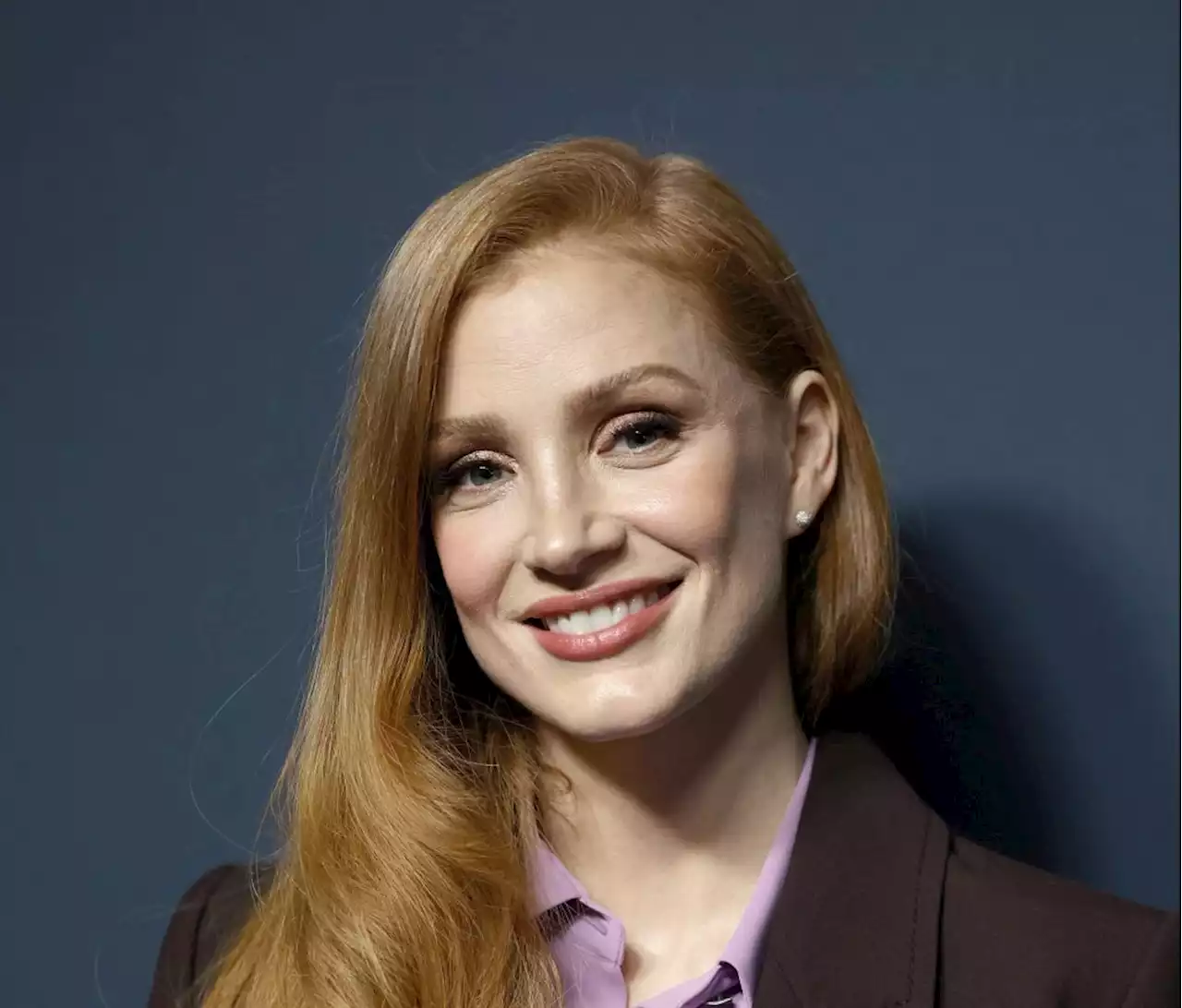 Jessica Chastain Channels ’60s Suiting in Layered Businesswear at ‘George & Tammy’ FYC Emmy Event