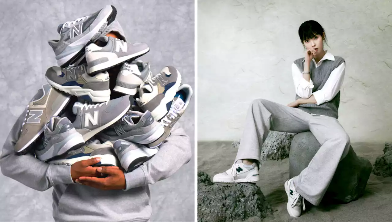 Korean star IU dazzles in New Balance grey kicks & apparels for Grey Day 2023