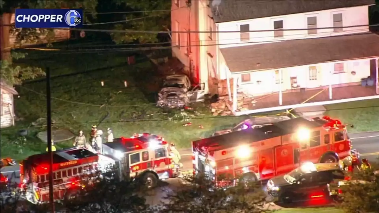 Teen killed after car crashes into home in Franconia Township, Montgomery County