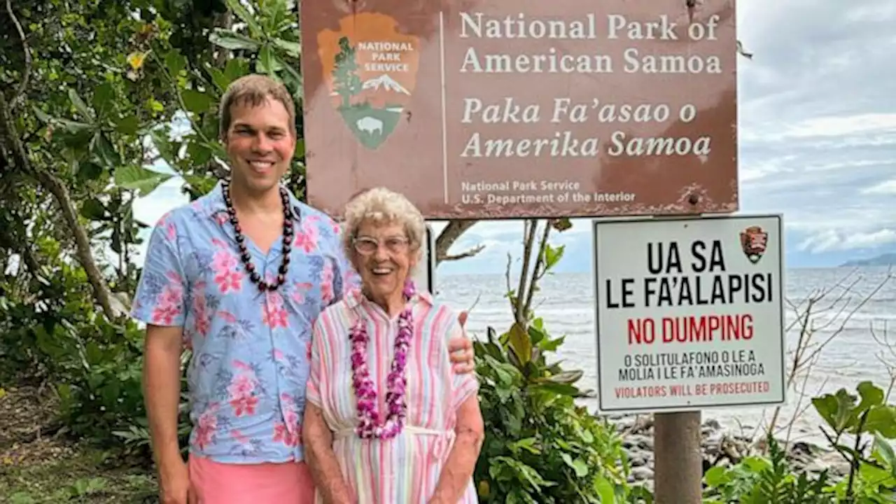 93-year-old grandmother and grandson finish quest to visit all 63 national parks