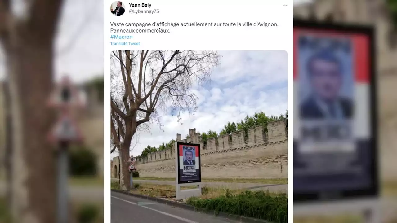 Vaucluse: des portraits d'Emmanuel Macron grimé en Hitler découverts à Avignon, une enquête ouverte