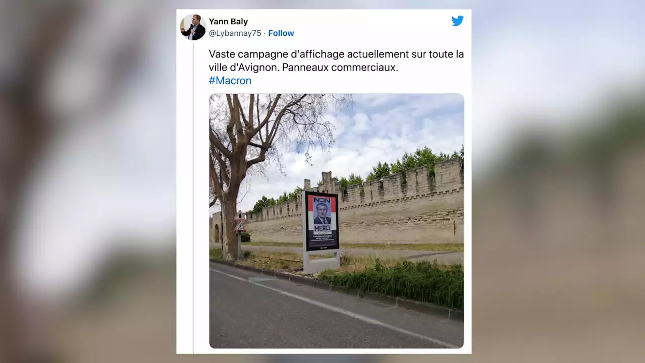 Vaucluse : des affiches d’Emmanuel Macron grimé en Adolf Hitler placardées dans la ville d’Avignon