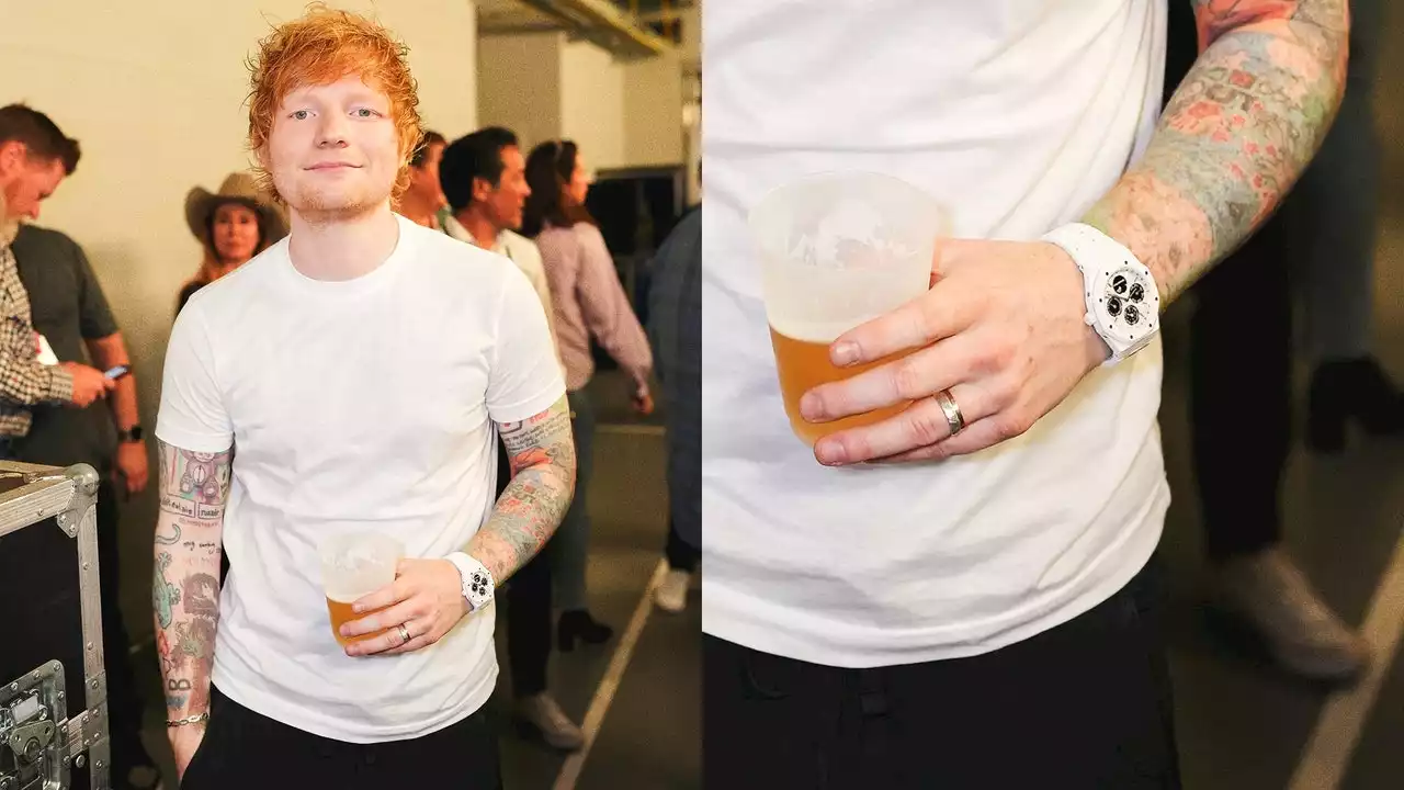 Ed Sheeran est la seule personne au monde à posséder cette montre de luxe blanche