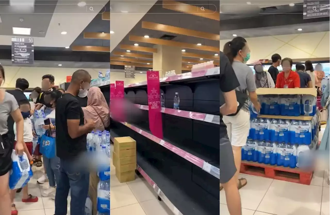 (Video) People In Penang Are Panic Buying Mineral Water Bottles - Hype MY