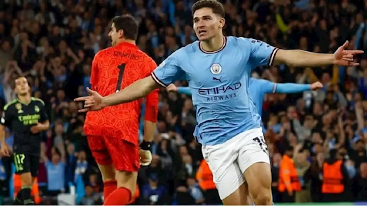 Con gol de Julián Álvarez, Manchester City goleó al Real Madrid