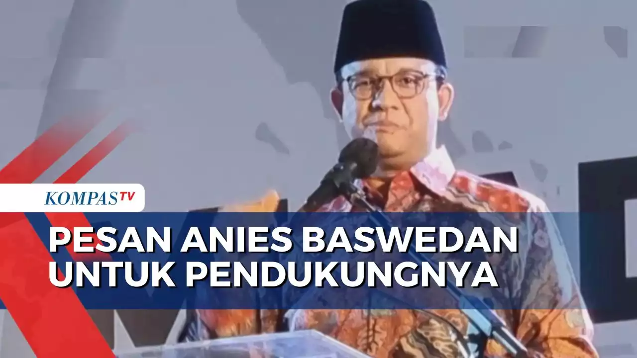 Anies Baswedan Minta Pendukungnya Tak Terpengaruh Kampanye Hitam