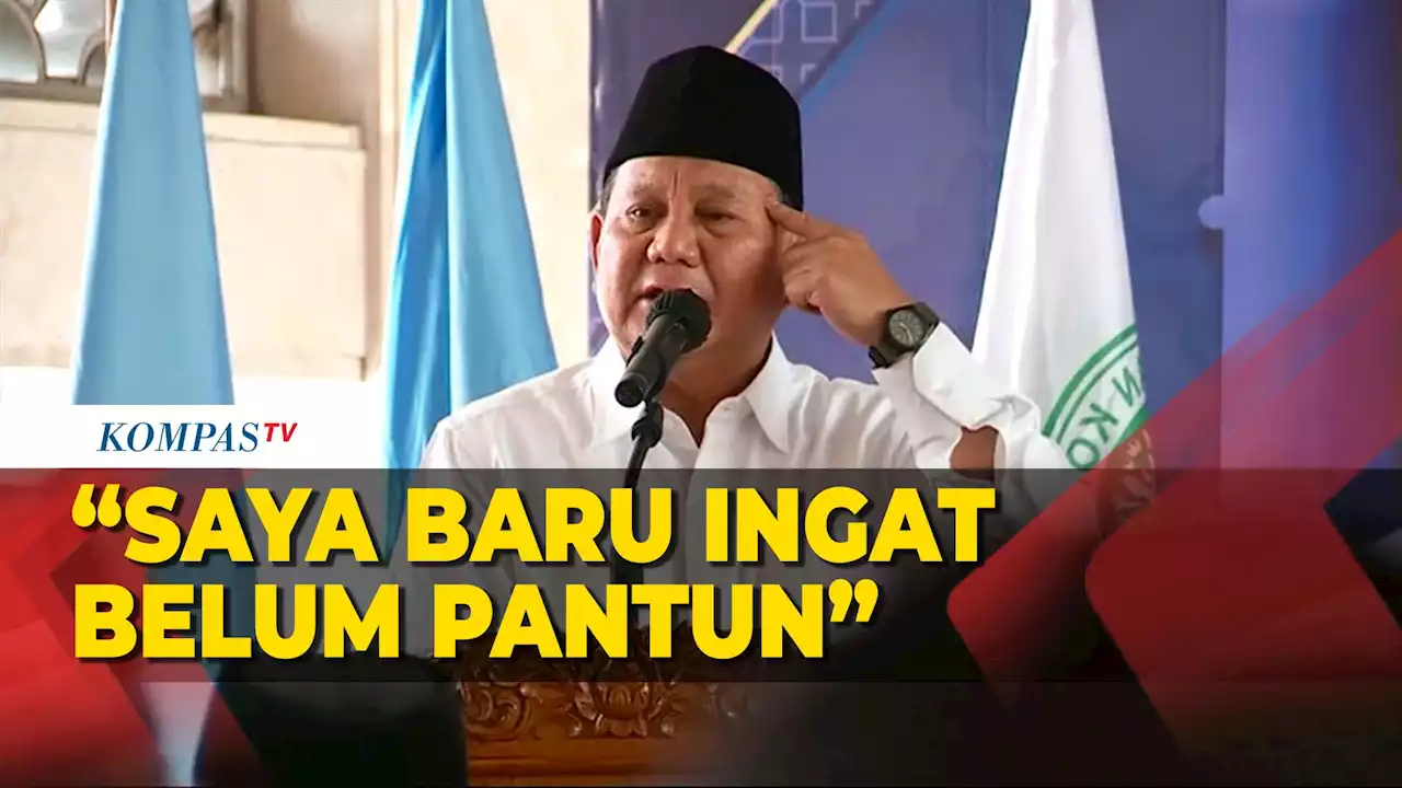 Ketika Prabowo Lupa Bacakan Pantun di Acara Halalbihalal