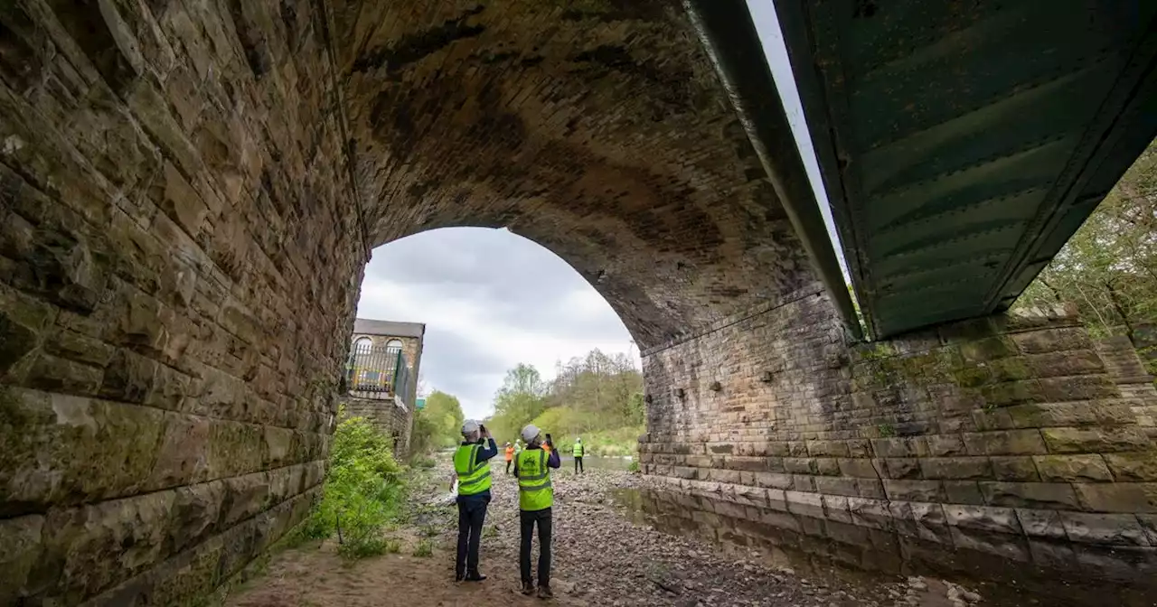 Cracks appear in 'vital' East Lancs walking bridge as investigation work begins