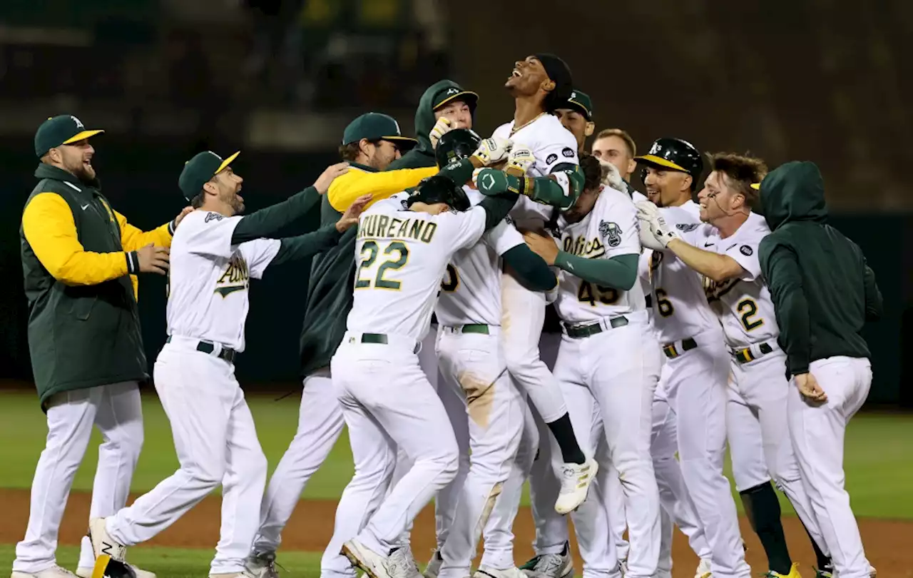 Oakland A’s final destination is unknown, but rookie outfielder is getting somewhere in a hurry