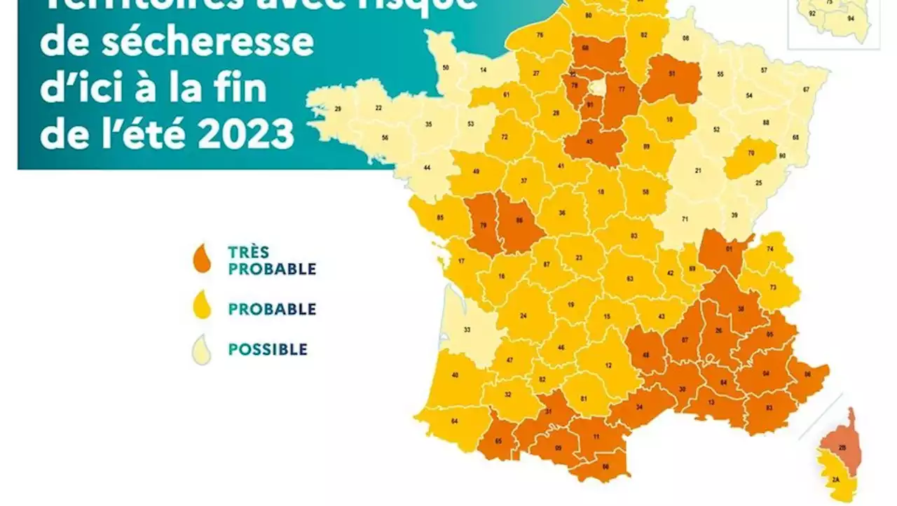 Sécheresse : voici les 26 départements qui risquent d'être sous tension cet été