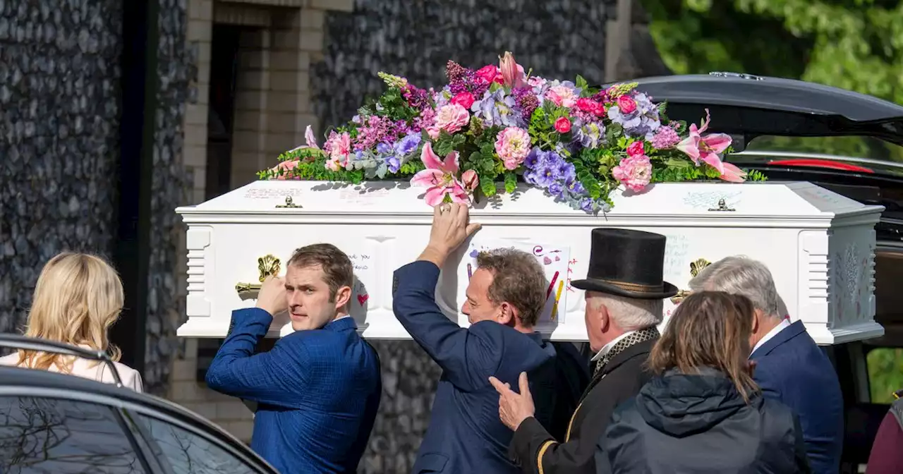 Shock EastEnders scenes show tragic Lola's coffin being carried by her husband