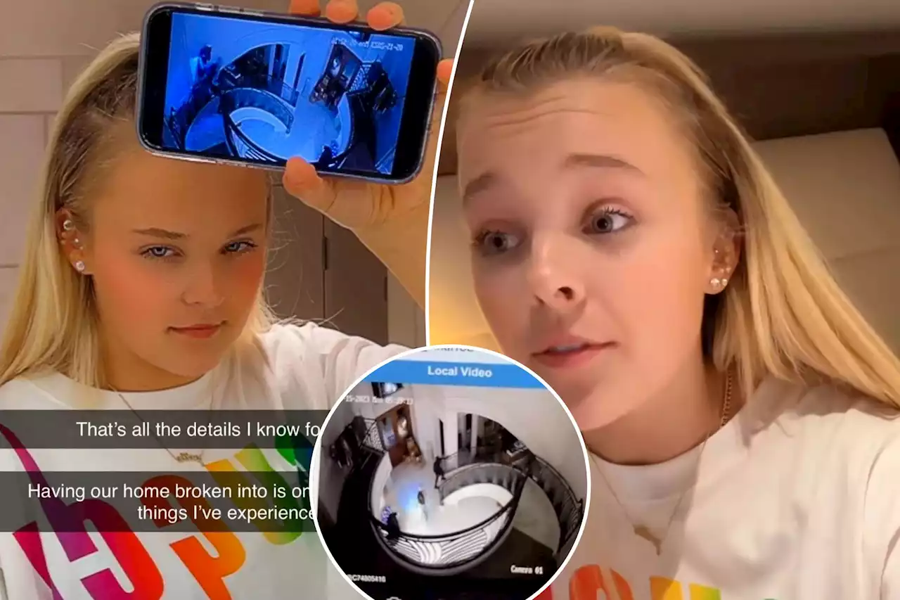 JoJo Siwa shares footage of burglars who broke into her LA home: ‘Makes me sick’