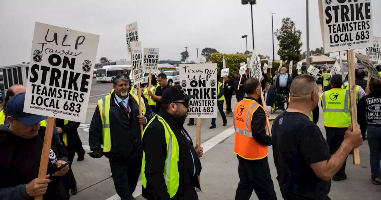 San Diego MTS bus drivers strike over forced unpaid breaks, disrupting dozens of routes