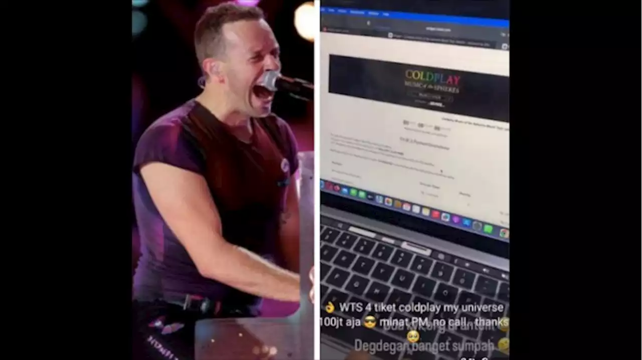 Heboh Calo Jual Tiket Konser Coldplay Rp100 Juta, Penggemar Murka: Emang Harus Diberantas!