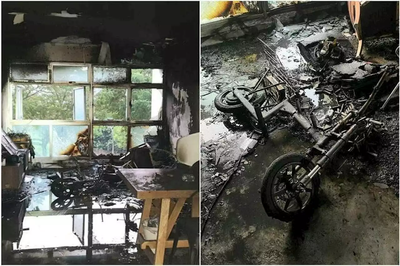 3 taken to hospital after fire breaks out in Sengkang flat; likely caused by charging PMD