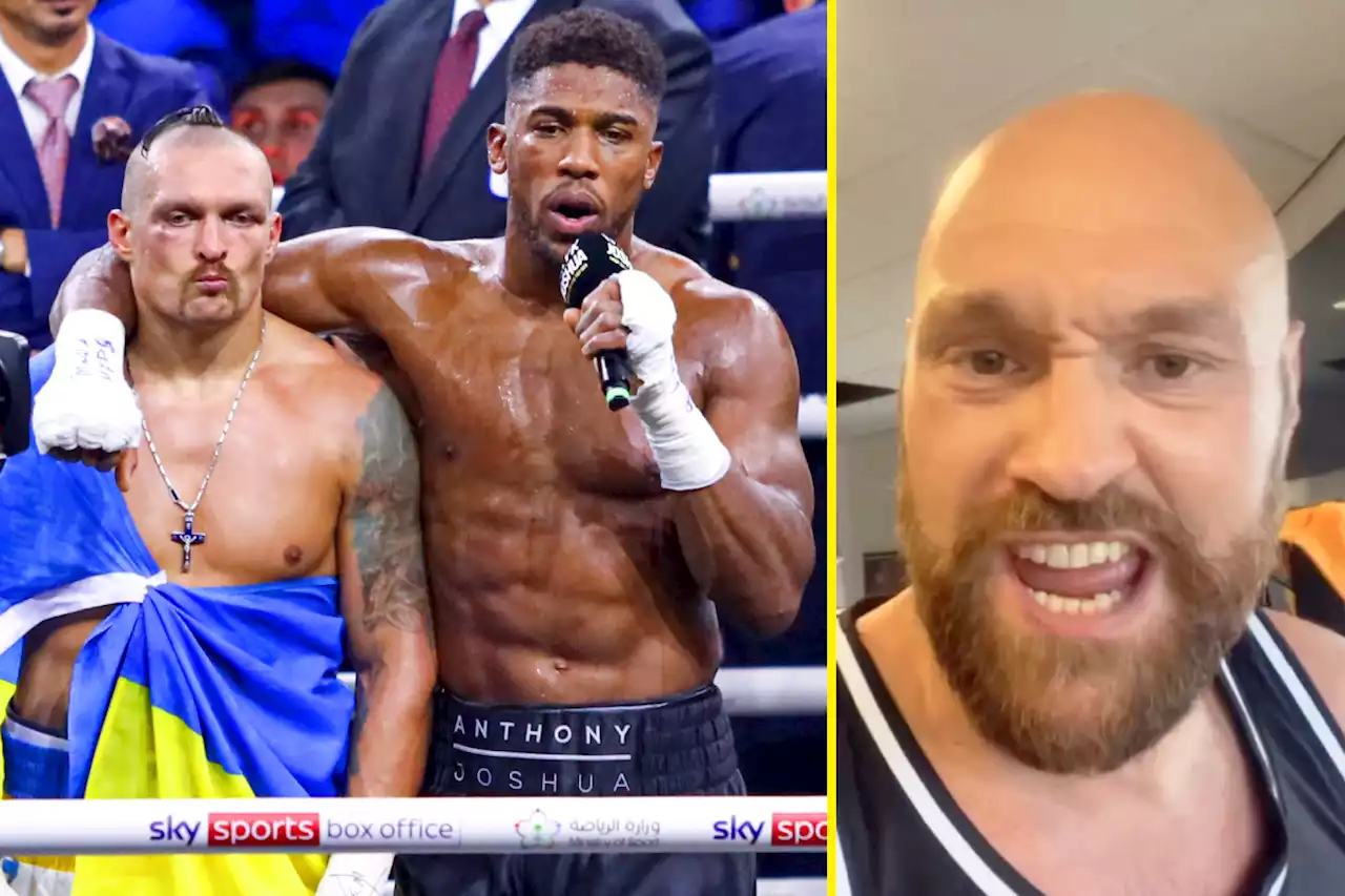 Oleksandr Usyk laughs off furious Tyson Fury's insults with funny meme ...