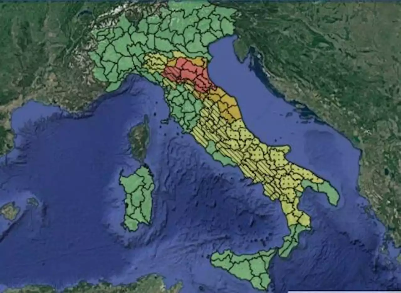 Allerta rossa in Emilia Romagna, per rischio frane