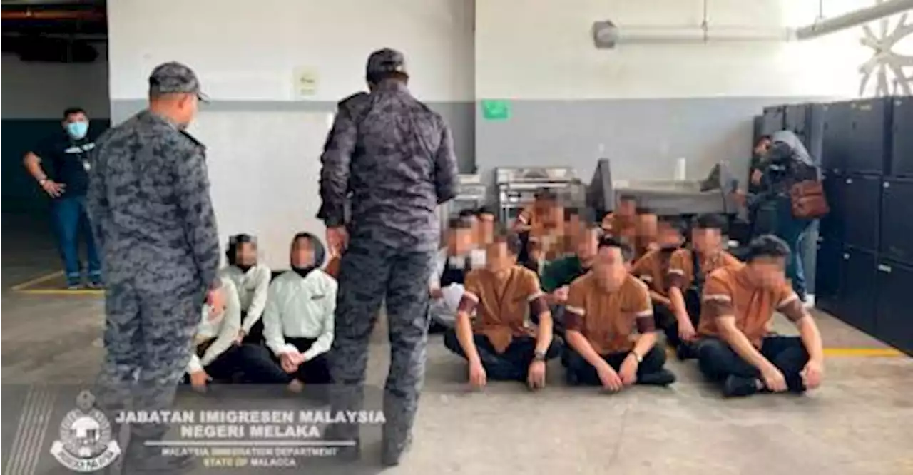 13 hotel workers among 20 illegal immigrants detained by Malacca Immigration