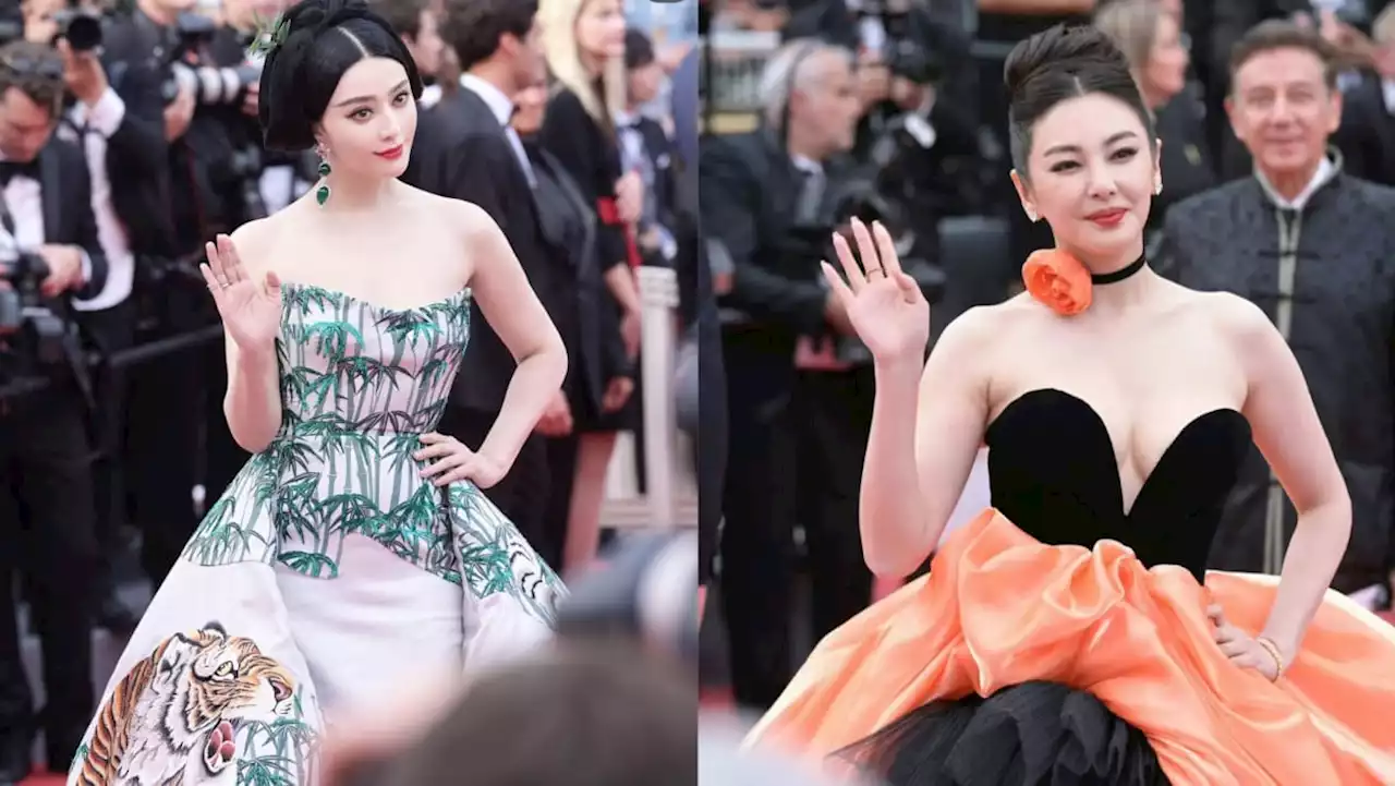 Chinese stars Fan Bingbing and Kitty Zhang steal the spotlight on Cannes red carpet