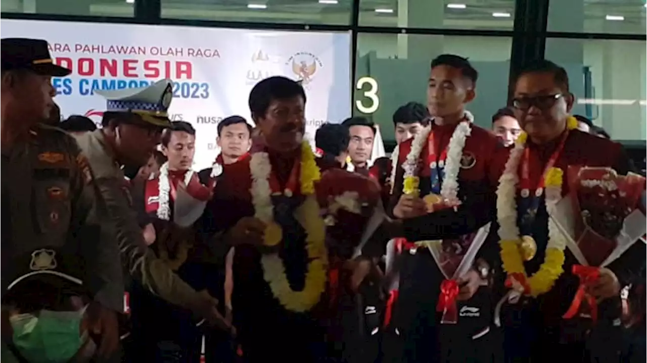 Timnas Indonesia U-22 Mendarat di Bandara Soekarno-Hatta