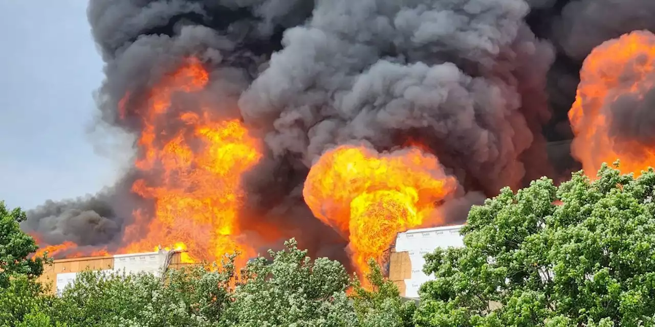 2 workers missing after massive fire at North Carolina construction site