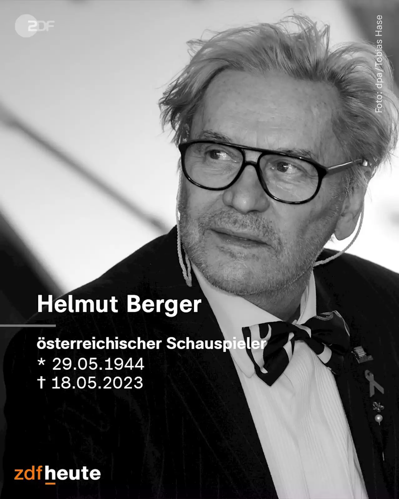 Österreichs Filmlegende: Schauspieler Helmut Berger ist tot