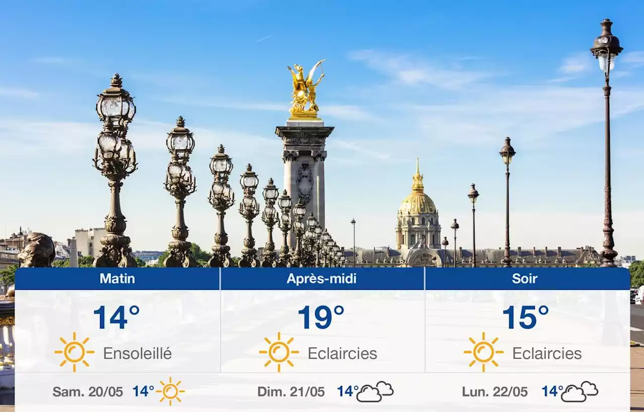 Prévisions météo du vendredi 19 mai 2023 à Paris