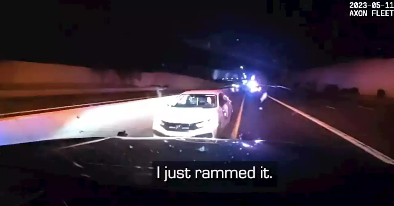 VIDEO: DPS dashcam video shows moment troopers ram wrong-way vehicle along SR 51