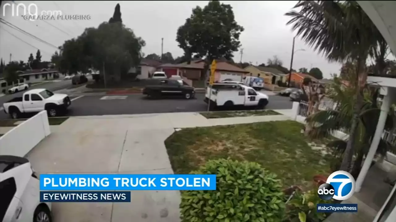 Thieves steal LA plumber's truck while he was working inside Paramount home