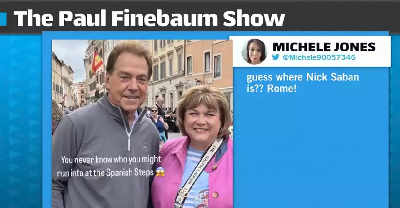 Where is Nick Saban? Paul Finebaum caller reveals he’s in Rome