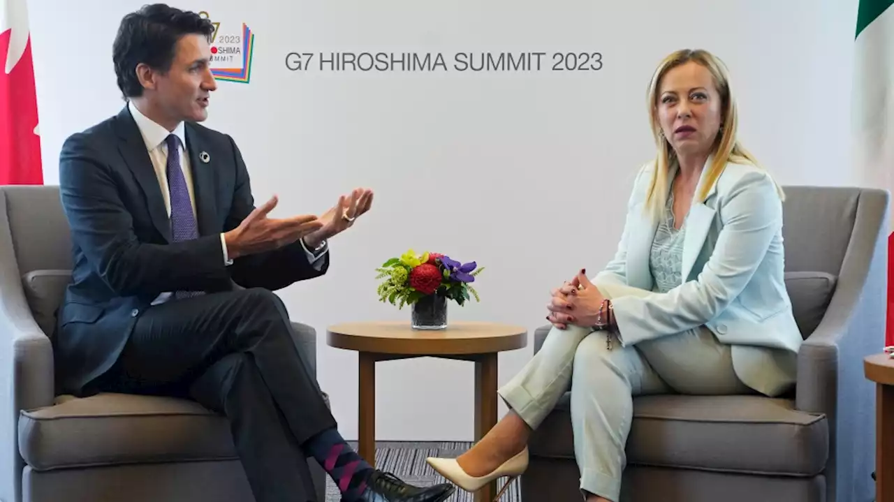 Trudeau calls out Italy on LGBTQ2S+ rights during meeting with Meloni at G7 summit