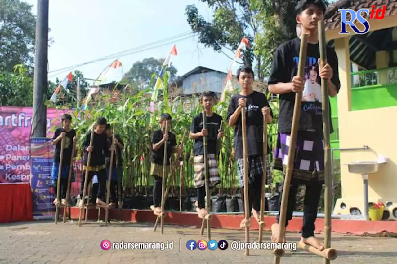 Kurangi Ketergantungan Gawai, Siswa SMP Negeri 22 Semarang Dikenalkan Permainan Tradisional