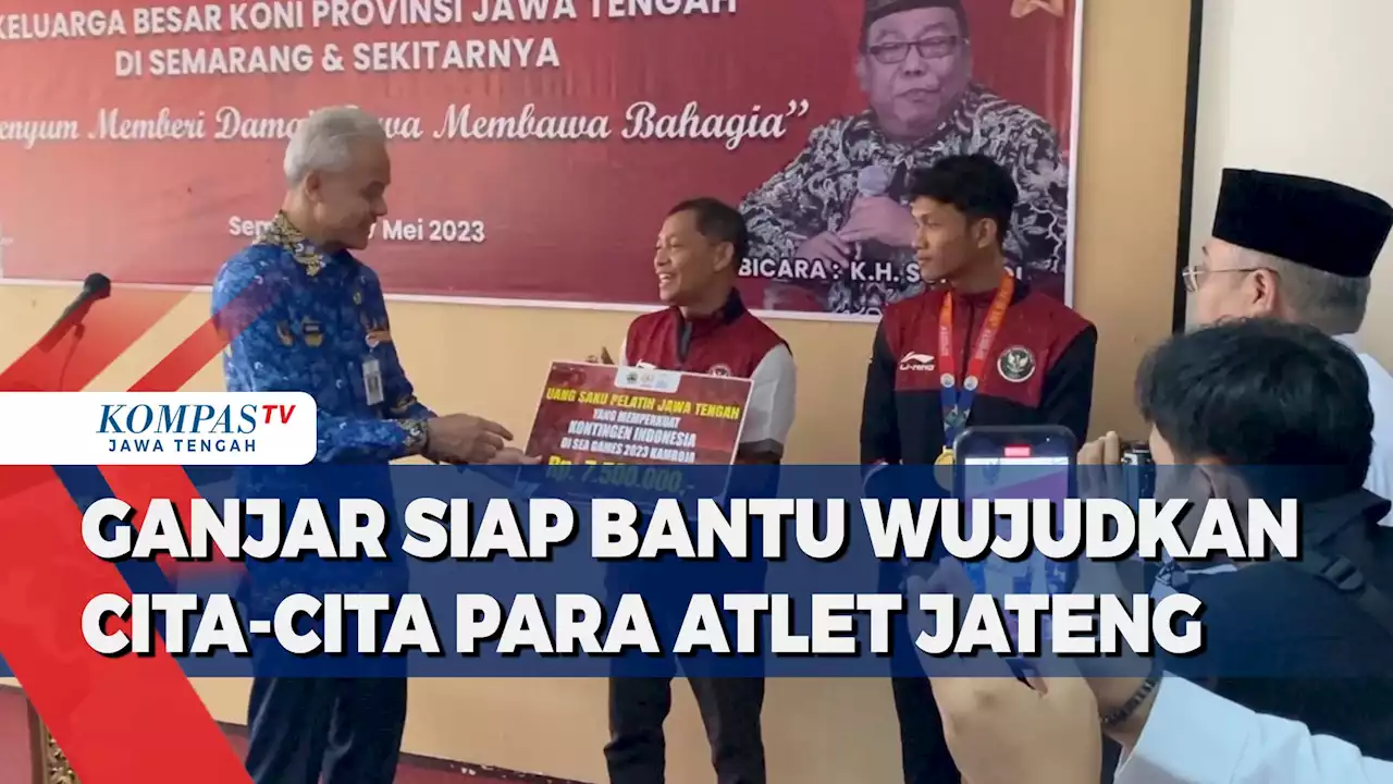 Ganjar Pranowo Siap Bantu Wujudkan Cita-cita Para Atlet Jateng